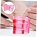 VALICLUD Heart Shaped Glass Nail Art Dish with Lid 1-Piece Crystal Dappen Dish for Acrylic Nails