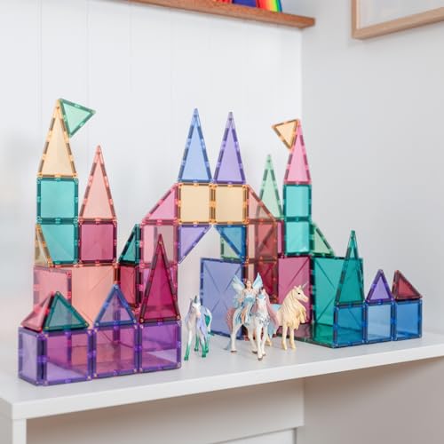 CONNETIX Pastel 64-Piece Magnetic Tiles Starter Set — view 5