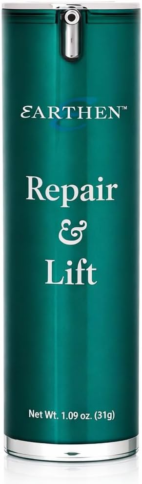 - Earthen Repair & Lift Anti-Aging Face Serum with Peptides - Firms, Lifts, Reduces Wrinkles & Fine Lines, Boosts Elasticity, Hydrates for Tighter, Glowing Skin