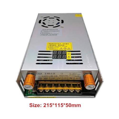 Alimentation réglable 480W à affichage numérique pour tension CC stable - 5