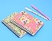 YIHUANYIFA 4pcs A6 Spiral Notebooks School Supplies 8mm Ruled 5.7 x 4.1 inch Hardcover 160 Pages Journals for Work Students Study and Notes (4, Flower A)
