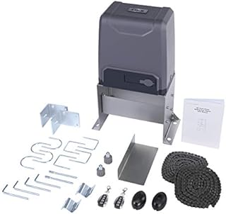 CO-Z 3300 lb Automatic Sliding Gate Opener with 2 Remote Controls, Electric Rolling Driveway Fence Slide Gate Motor, Complete Gate Operator Hardware Security System Kit for Sliding Gate Up to 40 Feet