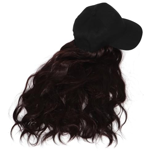 Casquette de baseball avec cheveux bouclés pour activités extérieures et sport