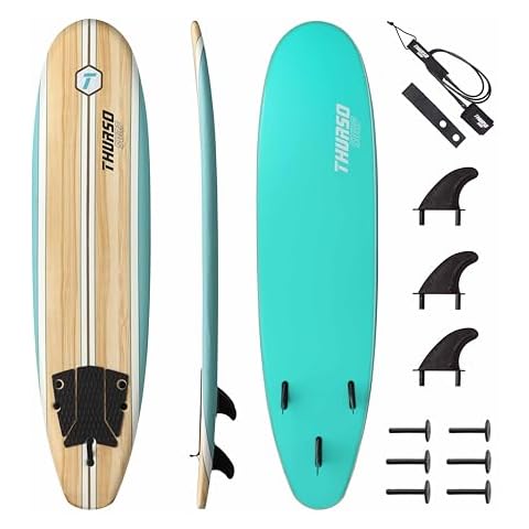 THURSO SURF Aero 7ft Soft Top Foam Beginner Surfboard for Adults and Kids Perfect Longboard for Surfing Beach Fun and Water Sports Lightweight and Durable Modern Design for All Levels of Surfers Cover