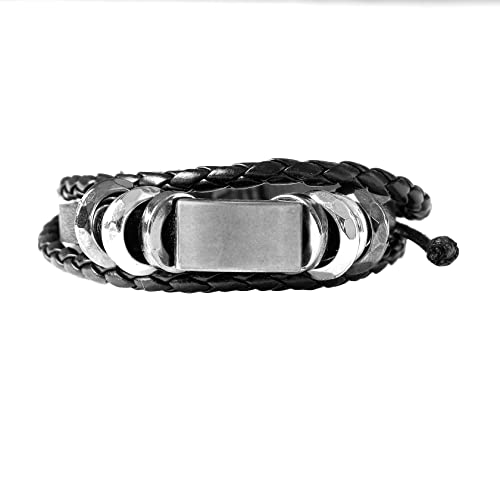 Eigso Retro Vintage Punk Leather Bracelets For Men Women Studs Spike Rivet Wristbands Adjustable #TOP5