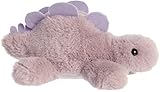 Aurora® Adorable Mini Flopsie™ Stegosaurus Stuffed Animal - Playful Ease - Timeless Companions - Purple 8 Inches
