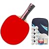 Ping Pong Paddle ping Pong bat Table Tennis Racket Seven Star Single Shot Professional Level Ping Pong Paddle Contains 10 Balls 1 Racket Set Table Tennis Paddle Set