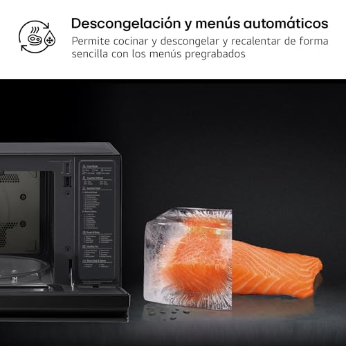 LG MJ3965BPS Mikrowelle, 4-in-1, Smart Inverter, maximal 1.850 W, Grill 950 W, Mirkowelle 1.100 W, 9 Liter Fassungsvermögen, Schwarz