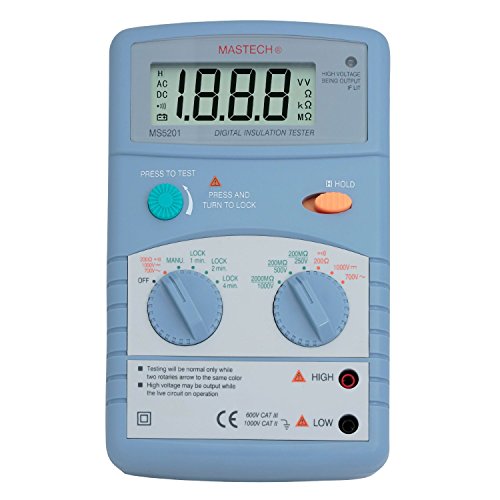 Tekpower OEM MASTECH MS5201 Digital Insulation Tester AC/DC Voltage Detector with Alarm