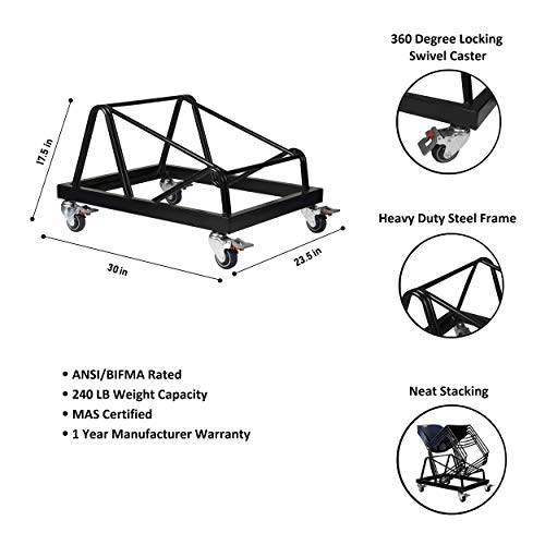 Oef Furnishings Heavy Duty Storage And Transport Dolly For Oef Lightweight Stack Chairs #TOP1