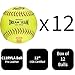 Rawlings | Official USA Pro Leather Dream Seam Fastpitch Softballs | USA/ASA | C12RYLA | 12