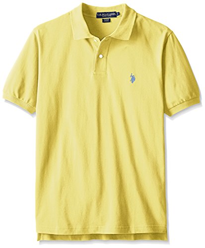 U.S. Polo Assn. Men's Classic Polo Shirt, Lemon Frost, L