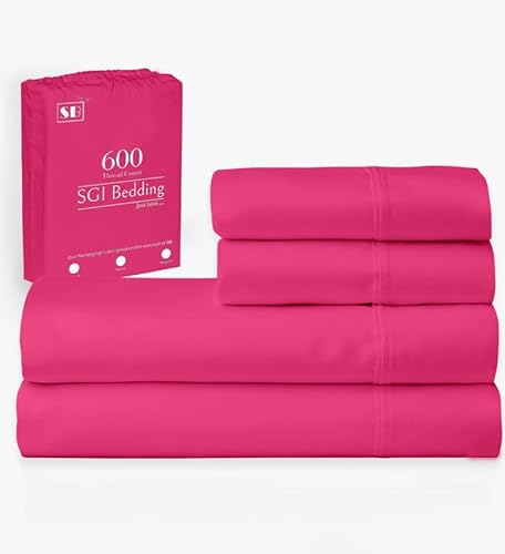 SGI Split King Sheet Set for Adjustable Bed 100% Egyptian Premium Cotton 600 Thread Count Sheets for Sleep Number Bed 15