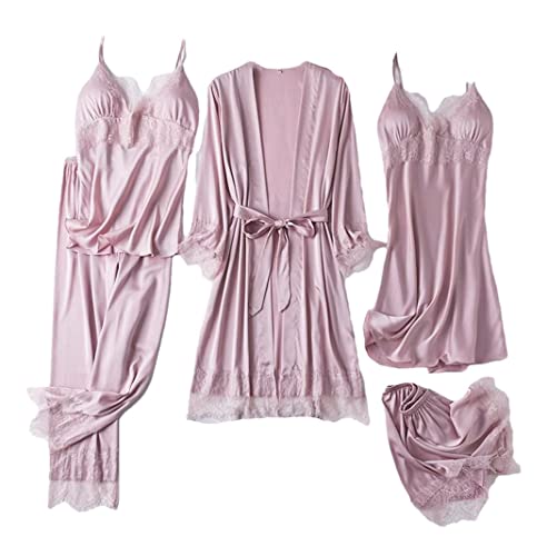 Ensemble de peignoirs en satin Haitpant pour vos matins cocooning