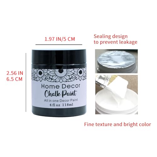 Image of DGAGA 2 * 4OZ Cream Furniture Paint Cream Matte Finish Wood Cabinet Sea Blue Chalk Paste Odorless No Sanding DIY Home Decor Chalk Paint For Wooden Furniture, Crafts, Table, Chair