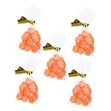 Kisangel 5 Stück Lebensmittel-Requisite für Puppenhaus Beutel Tasche DIY-Dessertspielzeug Dessertspielzeug für Minihaus Obstmodell Obstdekor für Minihaus Gummi Orange