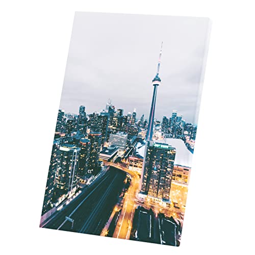 Tableau Tour de Toronto toile imprimée paysage urbain 60x90 cm