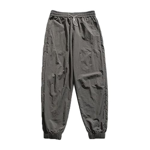 Men's Pants Ice Silk Casual Summer Thin Loose Cuffed Trouser for Men3