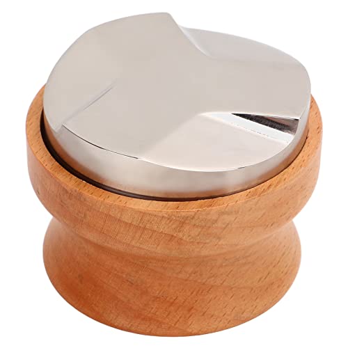 Tamper à café en hêtre et acier pour un expresso d'exception - 3