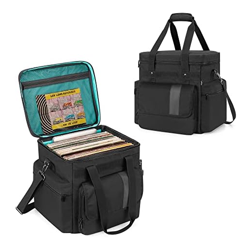 Vinyl Record Storage Bag with Dividers