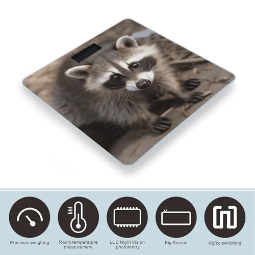 Báscula Digital de Baño Cub Raccoon para Peso Corporal miniatura 3