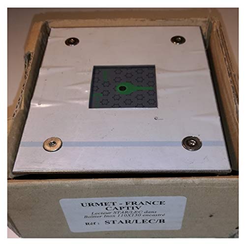 Lecteur Star Urmet encastré anti-vandale avec boîtier de protection inox