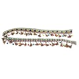Description : QOKLIYUI Dentelle brodée au Tricot pour Mariage Vintage avec pour Pompon Fait Maison, Bordure perlée à la Main et écharpe Fantaisie Tendance à Faire soi-même, Bordure brodée pour Pompon,