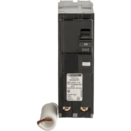Square D by Schneider Electric QO 20 Amp 3.5 in. Two-Pole CAFCI Circuit Breaker