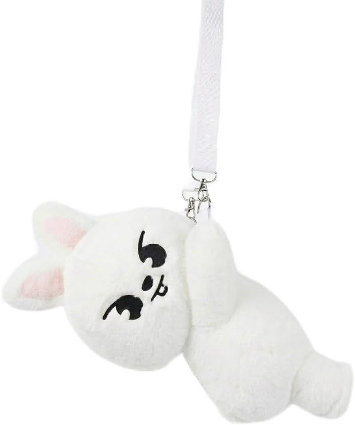 10 Inch, Skzoo Plush Soft Crossbody Bag, Cute Animal Stray Inspired Fuzzy Shoulder Purse, Adjustable Strap Cartoon Bag