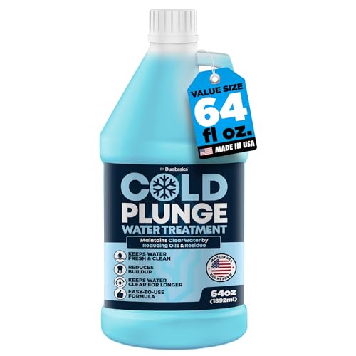 Durabasics 3in1 Cold Plunge Water Treatment – Helps Maintain Clear, Fresh-Looking Water | Cold Plunge Cleaner & Water Stabilizer | 64 -Week Supply | Easy to Use | Ice Bath Water Treatment – 64 oz