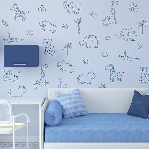 Vinilos Decorativos Animales Selva para Habitaciones Infantiles miniatura 7