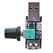Regulator prędkości wentylatora, moduł przełączający wentylator USB 2 szt. Aluminiowa regulacja objętości powietrza do użytku w biurze