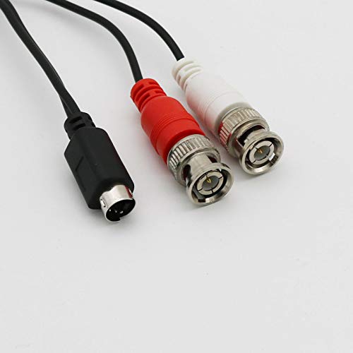 Connector en Terminal S-Video Y Splitter Kabel 4Pin S-VHS Mannelijk naar Dual 2X BNC Mannelijke Plug Connector Cord - (Optie: 1.5M) - Image 7