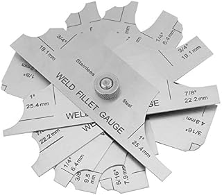 Fillet Weld Gauge Gage Set Stainless Steel Welding Inspection Gauge Inch/Metric