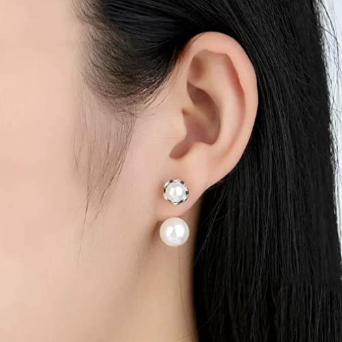 Bijoux de perles simulées en argent sterling au lustre exceptionnel - 4
