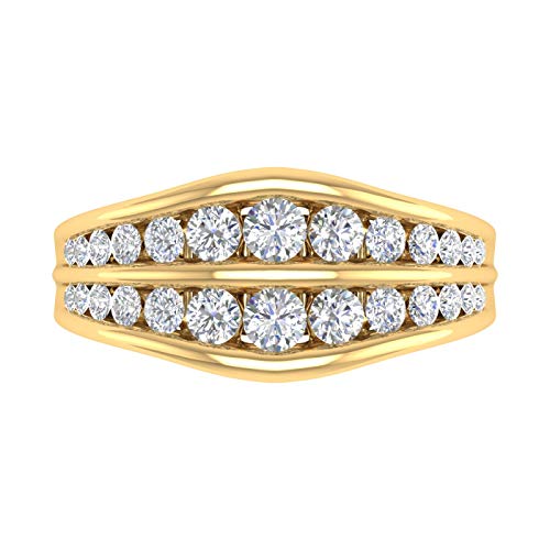 Channel Set Diamond Wedding Band Ring in 14K Gold (1 Carat) (SI1-SI2 Clarity)3
