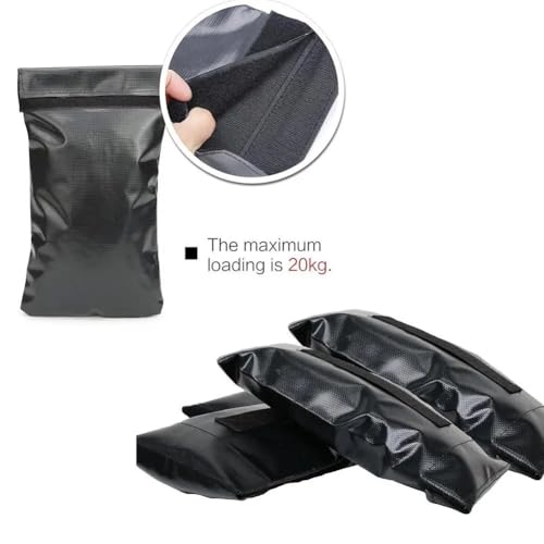YUCHUANGYE Sandbag Sac de Sable réglable, Poids Maximum de 45 kg, équipement d'entraînement de Boxe et de Fitness Sac Lesté(Black) – Image 4