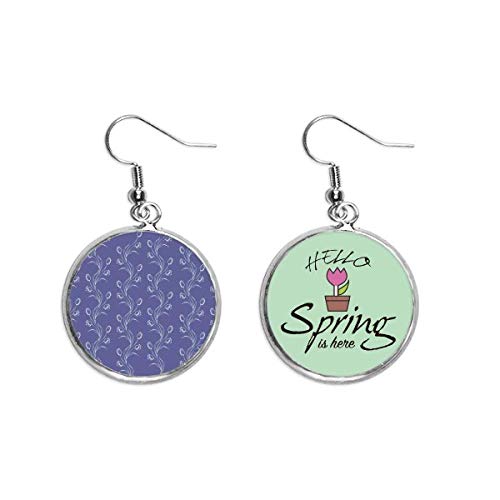 Pendientes de primavera con flor blanca tulipa para lucir en tus eventos