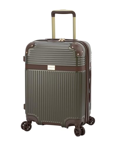 London Fog Brentwood IV 20" Expandable Spinner Carry-on Hardside, Sedona Bronze