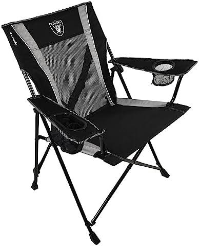 Kijaro Dual Lock Pro Sports Fan Folding Chair, 26" L x 35.5" W x 37" H, Las Vegas Raiders