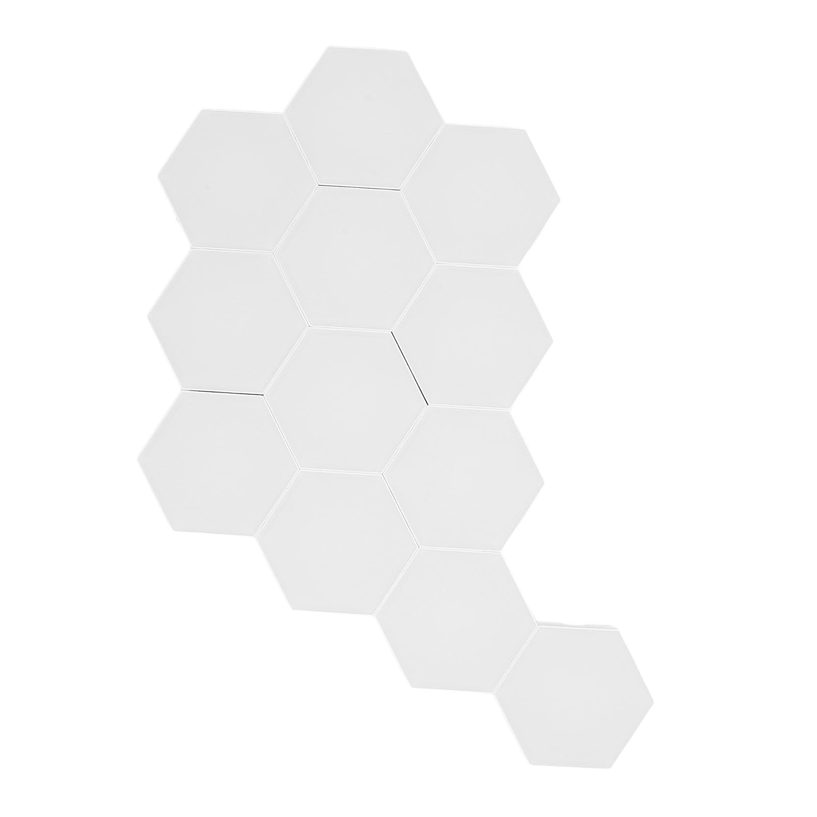 Ensemble de 12 Panneaux Lumineux Hexagonaux, Lumières de