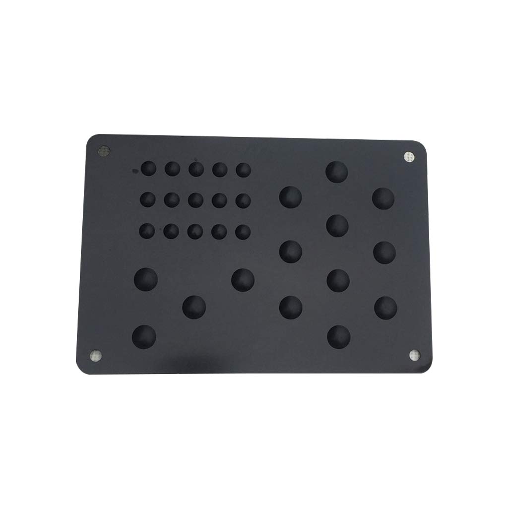 QIXIAMO Car SUV Floor Mat Foot Heel Scuff Plate -Slip Carpet Automobile Alloy Wear Plate Anti-Skid Pad