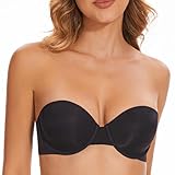 LÉGÈREMENT REMBOURRÉ ET DESIGN SANS COUTURE - Le matériau des bonnets se compose de 82 % de nylon et de 18 % de spandex, avec une doublure des bonnets en 100 % polyester, et un tissu latéral comprenant 63 % de nylon et 37 % de spandex. Ce soutien-gorge offre une tenue invisible, sa construction sans couture garantissant un confort tout au long de la journée.