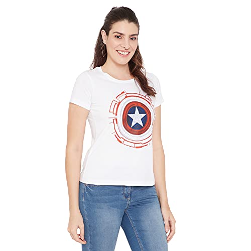 Image of Marvel Women Round Neck Short Sleeves T-Shirt