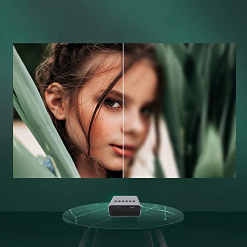 Image of Video Projector 1080P and 200 inch Supported For PC VGA AV Cartoon Kids Gift