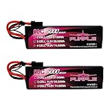 CNHL 5000mAh 3S Lipo Battery 11.1V 30C with TR Plug Soft Case for RC Truck, Boat,Drone,Buggy,Truggy,RC Helicopter, RC Airplane e-revo Brushless Spartan RC Cars(2 Packs)