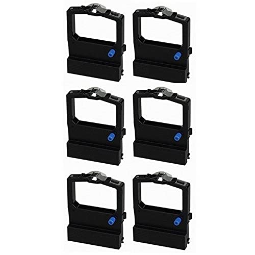 SuppliesMAX Compatible Replacement for Okidata MICROLINE 520/521/590/591 Series Black Printer Ribbons (6/PK) (52106001)