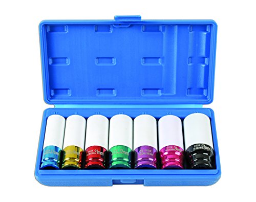 Laser Tools LAS6723 6723 Alloy Wheel Nut Socket Set 7pc 1/2