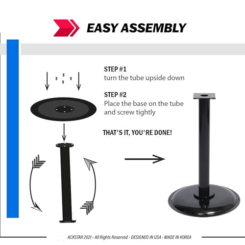 ACKSTAR Single Metal Stand for Gumball Machine & Big Capsule Vending Machines. Bulk Candy Machine Stand with Round Base Specially for Small & Large Capsule Machines. Replacement Part - Color Black by ACKSTAR - Image 6