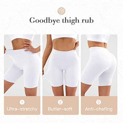 YADIFEN 3 Pack Women Seamless Slip Shorts Stretch High Waist Yoga Bike Short Boyshort Panties for Under Dress